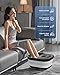 COMFIER Collapsible Foot Spa Bath Massager with Heat, Pedicure Foot Spa with Bubbles, Red Light, Pumice Stone and Shiatsu Massage Rollers, Heated Bath Spa for Relaxation and Stress Relief (Black)