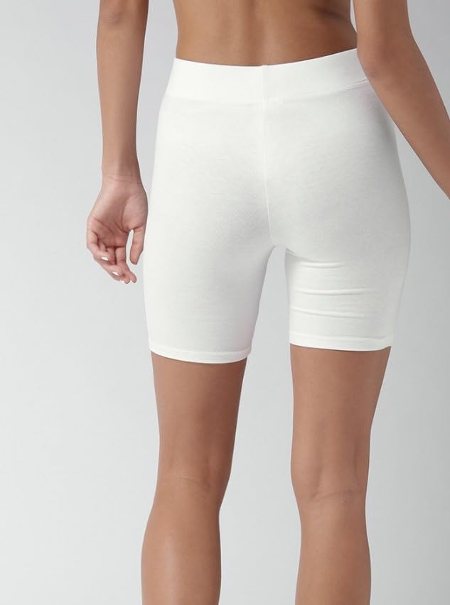 Image of KYDA Women's Anti Bacterial Cycling Shorts, Under Skirt Biker Shorts, High Waist Stretchable Yoga Shorts & Gym Workout Skin Fit Shorties