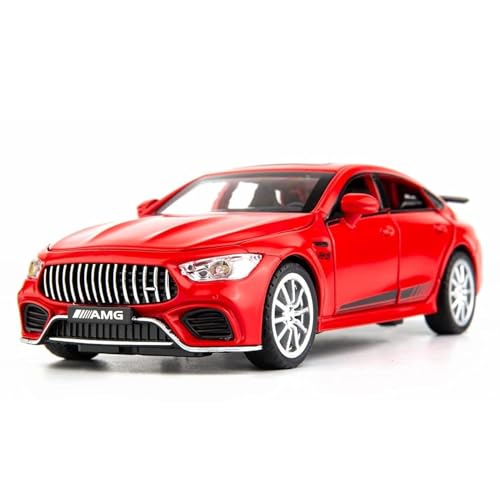 Image of BlackZone 1:32 Scale Toy Car Compatible for AMG GT63 Alloy Diecast Collectible Pull Back Toy Car with Light and Sound Toy Vehicle for Adult Boys Birthday Gift (1:32 Red)