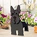 strolfay Scottish Terrier Dog Planter, Cute Animal Shaped Plant Pot, Dog Flower Pot, Gifts for Women & Pet Lovers, Indoor Outdoor Garden Home Office Decor, 9.45 x 6.61 x 13.39 Inches
