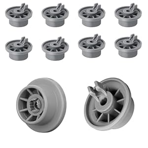 EcoJozon 8er Set Unterkorb Korbrollen für Geschirrspüler und Spülmaschinen - Universelle Rollen Ersatzteile Kompatibel mit Bosch, Siemens, Neff, Beko für Unterkorb