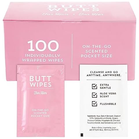BLUE PANDA Aloe Vera Travel Butt Wipes Cover