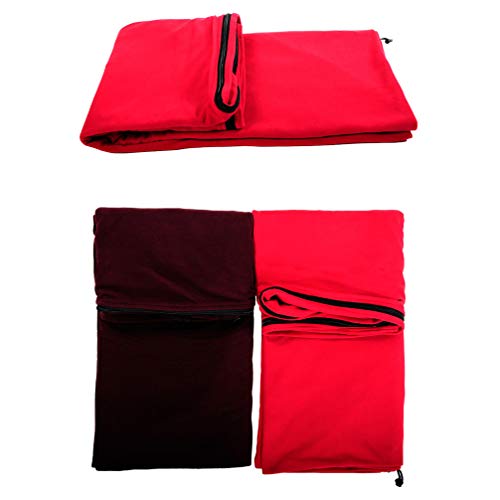 Saco de dormir de lã polar Lioobo para uso ao ar livre, saco de dormir, saco de dormir para acampame