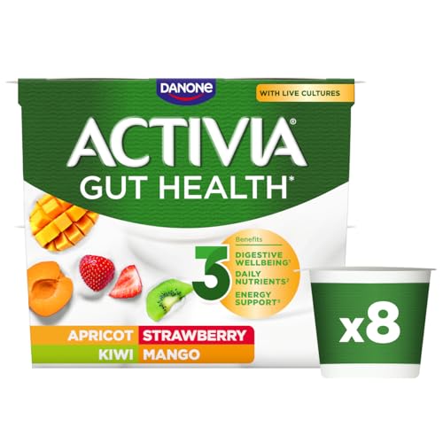 Activia Strawberry & Mixed Fruit Yogurt 8 x 115g (Packaging May Vary)