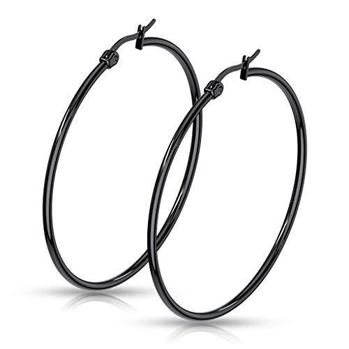 Autiga® Orecchini a cerchio da donna, in acciaio