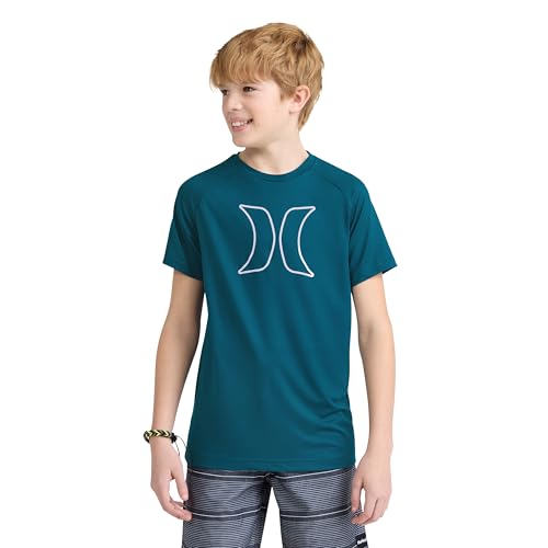 Image of Hurley Boys' Icon UPF 50+ Rash Guard Swim