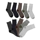NOLITOY 5 paires Chaussettes Hommes Hiver Épaisses et Chaudes Coton Doux Semelle Antidér...