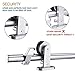 EaseLife 6 FT Top Mount Stainless Steel Sliding Barn Door Hardware Track Kit,Modern,Heavy Duty,Anti-Rust,Slide Smoothly Quietly,Easy Install (6FT Track Kit for 30