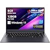 Laptop Computer with MS Office 2024, 14.1 inch HD Display, 8GB RAM/128GB SSD, N5095 Quad Core Processor Notebook PC, Support 2.4G/5G Hz WiFi, BT