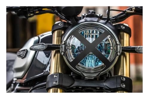 Protecteur cache phare en acier inoxydable haut de gamme pour Scrambler