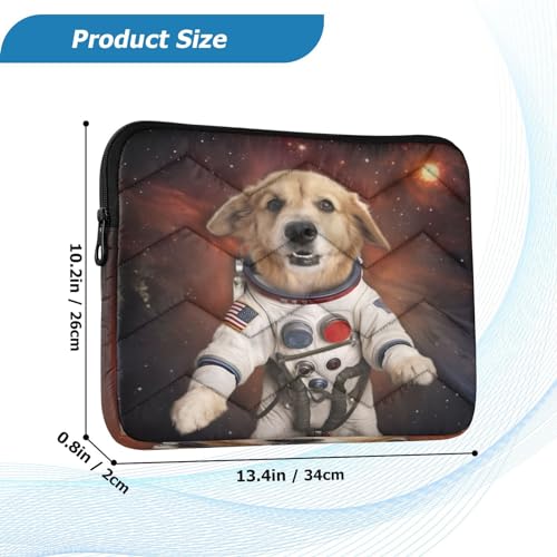 Funda para portátil Space Astronaut Dog 13-14 pulgadas miniatura 3