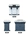 BLUEWING Fishing Tackle Storage Box Premium Organizer with 4 Removable Trays, 10.63 * 6.89 * 10.43 in, Blue