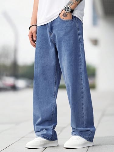 Image of TAGAS Jeans for Men| Baggy Fit Cotton Pant for Mens || Relaxed FIT Denim Jeans|