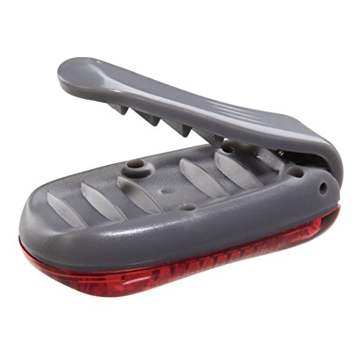 Hama LED-Sicherheitslicht 2er Set (Dauerlicht inkl. Batterie, Blinklicht ideal für Jogger, Schulkinder, Radfahrer) rot