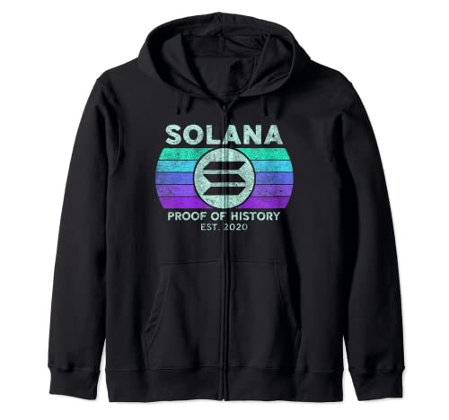 Pièce de monnaie Solana vintage - Application décentralisée - Solana Sweat à Capuche