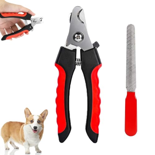 Dog Nail Clippers with Safety Lock and Nail File