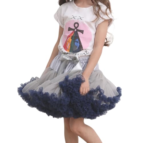 Genérico Falda Tul Niña, Tutu Niña Jupe Malla Suave Super inflado niños Princesa Dulce Fiesta y Gala año Nuevo Ropa de Rendimiento para Niñas