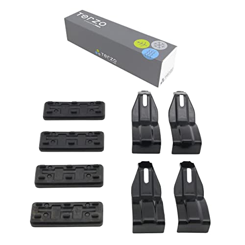 テルッツォ(Terzo) (by PIAA) ルーフキャリア ベースキャリア ホルダー 4個入 ブラック 【ホンダ N BOX N BOXカスタム JF3.4】 EH429