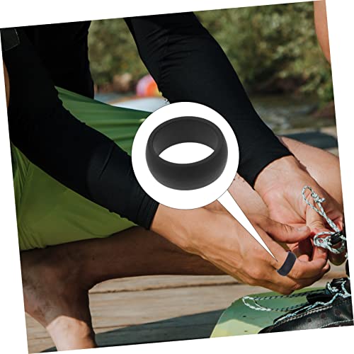 Anillos deportivos de silicona para hombres 4 piezas miniatura 5