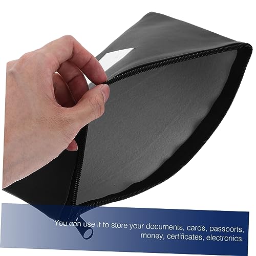 PU Leather Cash Organizer Pouch Zipper Compact Money Wallet for Receipts and Bills Suitable for Personal Use and Budgeting4