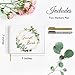 DICANG Wedding Guest Book - Sign in Guest Book Wedding Reception - 120 Pages Wedding Registry Guestbook with Gold Foil, Gilded Edges and Two Markers Pen, Guestbook Wedding 9 x 7 Inch (Style B)