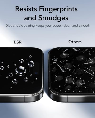Image of ESR 3 Pack for iPhone 15 Pro Max Privacy Tempered Glass, Classic