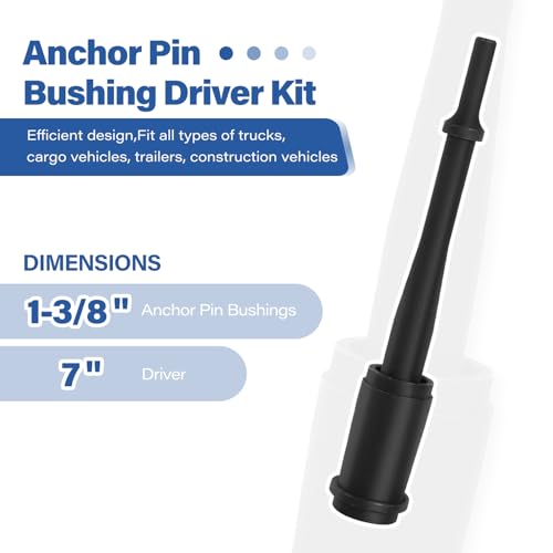 Image of 29450 Anchor Pin Bushing Kit for Remove and Install, Truck & Trailer Brakes Anchor Pin Bushing Driver Tool Set, Compatible with 1-3 /8 Anchor Bushings Repair Tools (29450)