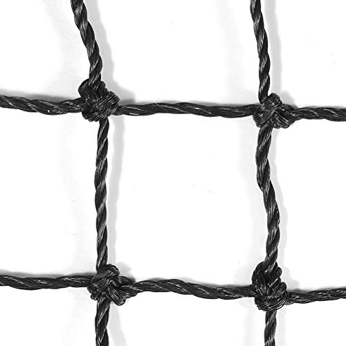 Aoneky Polyethylene 12X12X55Ft Twisted Knotted Baseball Batting Cage Netting - Small Pro Garage Softball Batting Cage Net #TOP1