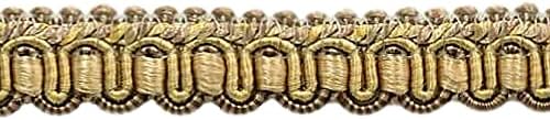DÉCOPRO 27 Yard Value Pack of Ivory, Sand 1/2 inch Imperial IIGimp Braid Style