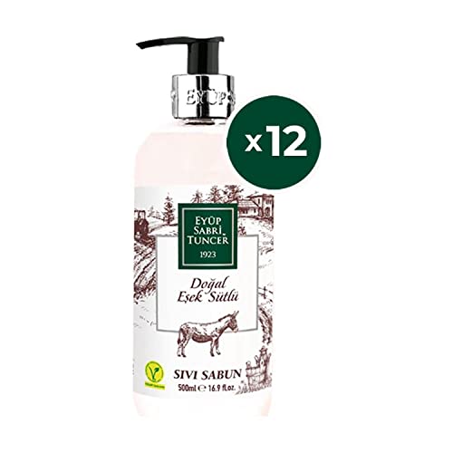 Sıvı Sabun, Eyüp Sabri Tuncer Doğal Eşek Sütlü, 500 ml x 12