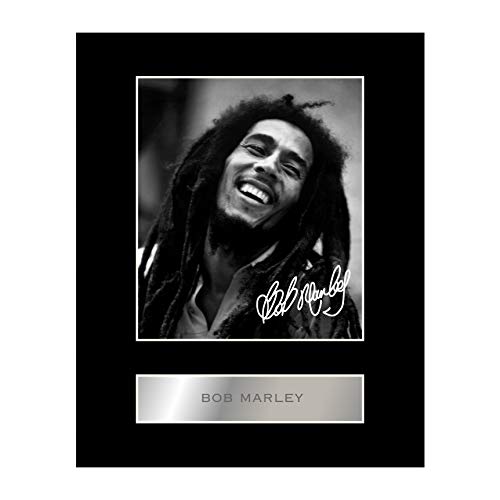 Iconic pics Photo dédicacée encadrée de Bob Marley