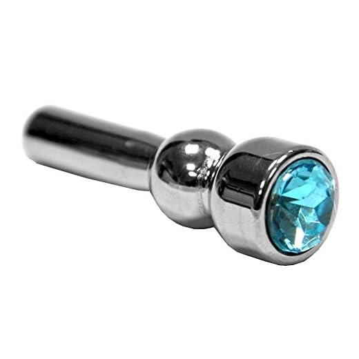 EROSPA® Penis-Plug Edelstahl mit Schmuckstein Dilator Strass Penis-Schmuck Prinzenzepter