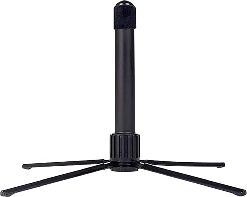 ROCHIX 1890 Soporte de flauta portátil Soporte plegable para flauta Base de metal, soporte de flauta de 4 patas para flauta Piccolo