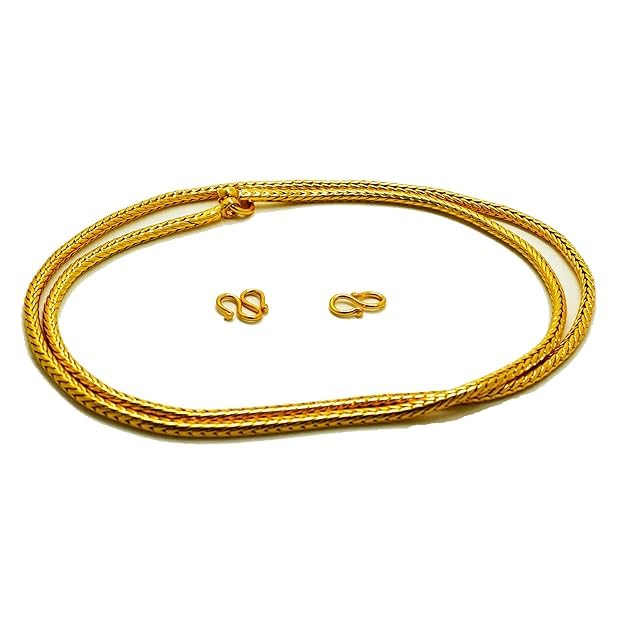 ELEGANTDREAM 30" Long Thali Chain (Mangalya Chain) & 1 Gram Gold Polish Snake Design 100% Gold Finish Long Lasting Polish Unbreakable 2mm Thickness. (B0DFM55QHC) Amazon Price History, Amazon Price Tracker