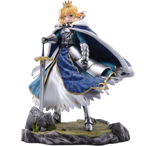 DEXSHUN Altria Pendragon Figurine Anime Jeu Fate Figurines Série Altria Pendragon Style Costume de chevalier Statue PVC Anime Modèle Décoration Objet de...