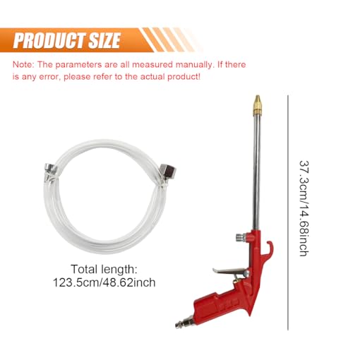 Image of Car Air Engine Cleaning Spray Gun, High Pressure Air Nozzle Blow Gun with 4Ft Hose, Pneumatics Dust Cleaner Sprayer Tool, Siphon Vehicle Engine Bay Wash Spray Kit(Straight)
