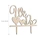 ROSENICE Wedding Cake Topper WE DO Wood Wedding Cake Decorations(Wood colour)