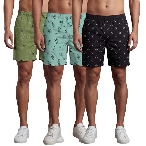 Men Multicolour Boxer | Cotton | Regular Fit | Soft Breathable Comfortable Printed Elastic Waist | Casual Boxer-picture-20