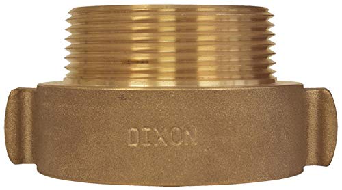 Dixon RHA1515 1 1/2" F NST x 1 1/2" M NPSH Hydrant Adapter Rocker Lug, 1.5" ID, Brass