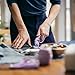 Fiskars Loop Rotary Cutter, Explore Collection Ultra Lilac, Precision-Ground Steel Blade for Fabric, Felt and Vinyl, 45mm