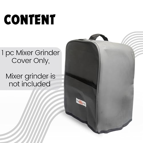 Image of Mixer Cover - Waterproof, Dust-Proof, Washable Kitchen Appliance Dust Cover with Front Storage Pocket (Grey)