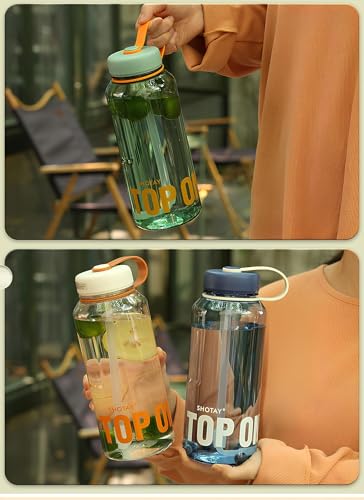 Image of THE VENTI SHOTAY COOL Unbreakable Water Bottle with Sipper BPA Free Tritian, Leak-Proof Water Bottle Ideal for Office, Sports, School, Gym (1Ltr-Black)