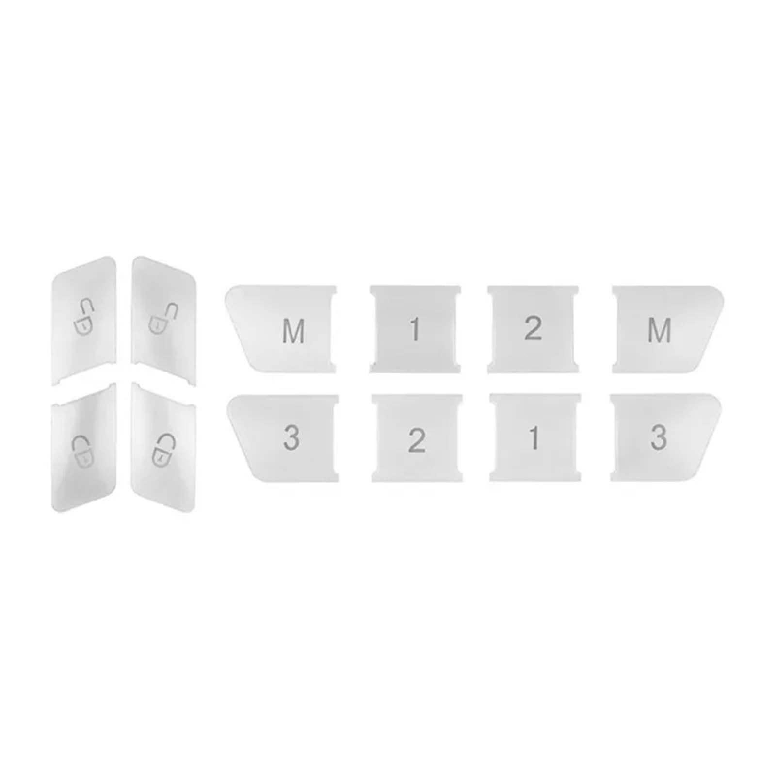 Switch Button Repair Stickers Compatible with Benz for GLE300d for GLE350 for GLE400 for AMG Car Interior Stickers Control Decals Door Lock Unlock Button Cover