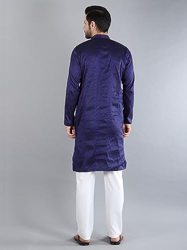 Image of Uri and MacKenzie Embroidery Silk Men's Kurta Pyjama Set