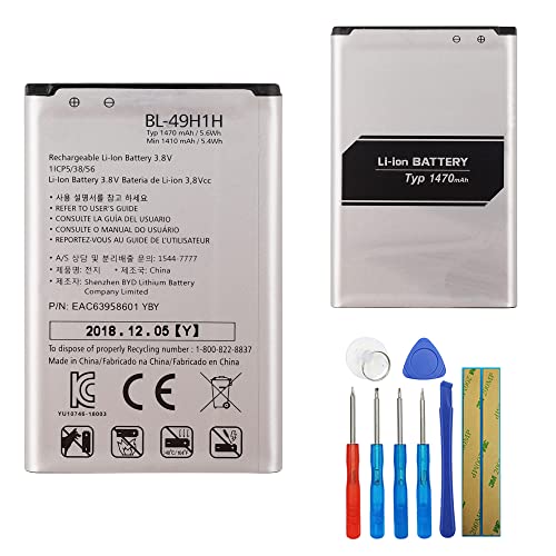 E-YIIVIIL Replacement Battery BL-49H1H Compatible with Verizon LG Exalt LTE Wine LTE VN220/UN220 with Tools