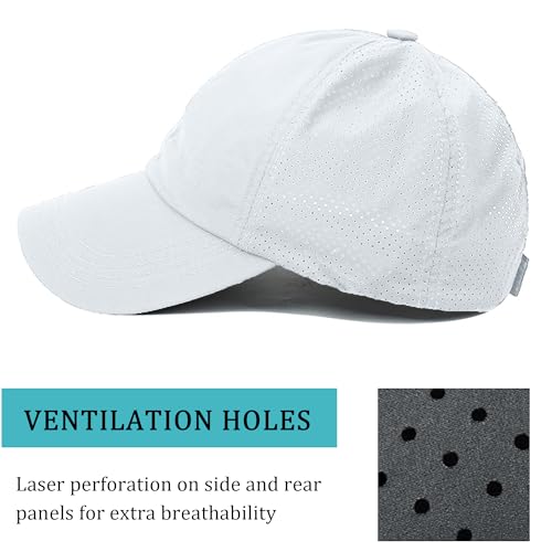 Epsoco STW-DSEHGS33GE-WHITE Criss Cross Ponytail Baseball Cap thumb #3