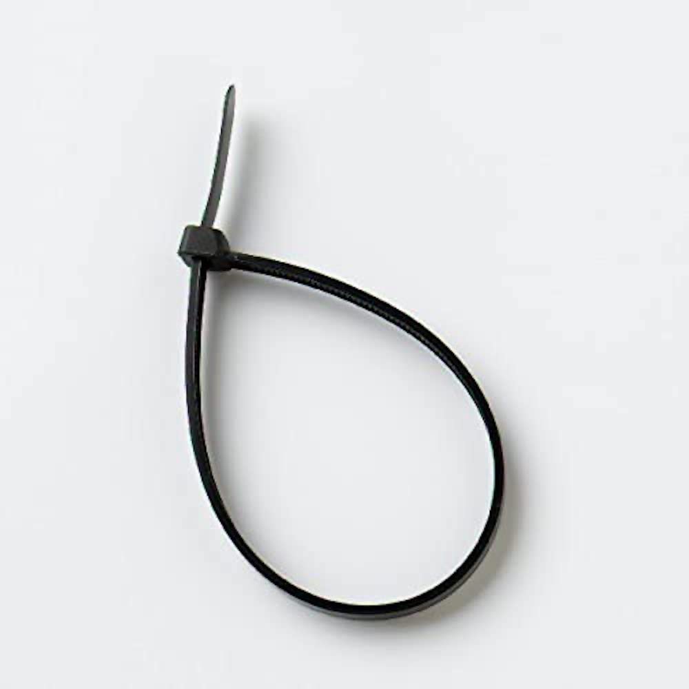 Merriway BH07498 (100 Pcs) Black Cable Ties 3.6 x 300 mm (12 Inch) - Pack of 100 Pieces