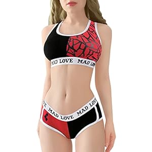 LittleForBig-Damen-Baumwolle-Camisole-und-Hoeschen-Sport-Loungewear-Bralette-Set-MAD-Love LittleForBig Damen Baumwolle Camisole und Höschen Sport Loungewear Bralette Set-MAD Love