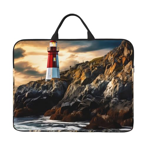 Funda para portátil de 14 pulgadas Nautical Lighthouse