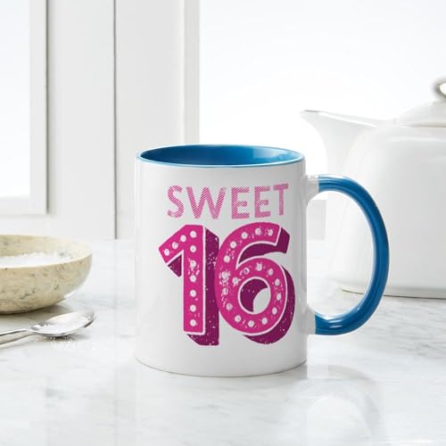 Taza de cerámica CafePress Sweet 16 11 oz miniatura 6
